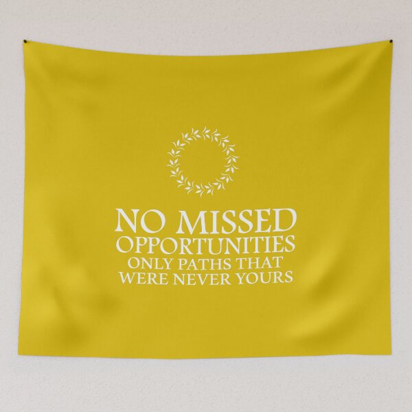 Item preview, No Missed Opportunities Quote - Only Paths That Were Never Yours - Minimalist Typography Mindset & Stoic Aesthetic designed and sold by Dziridesign.