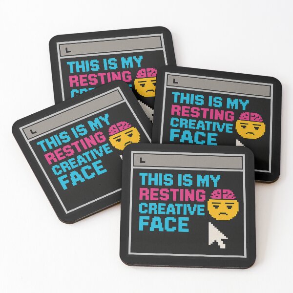 Item preview, Creative Concentration – Resting Creative Face designed and sold by Mad Factory Designs.