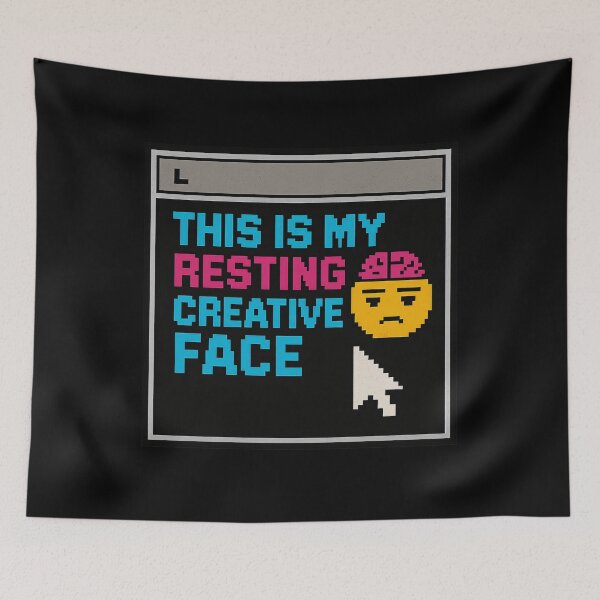 Item preview, Creative Concentration – Resting Creative Face designed and sold by Mad Factory Designs.