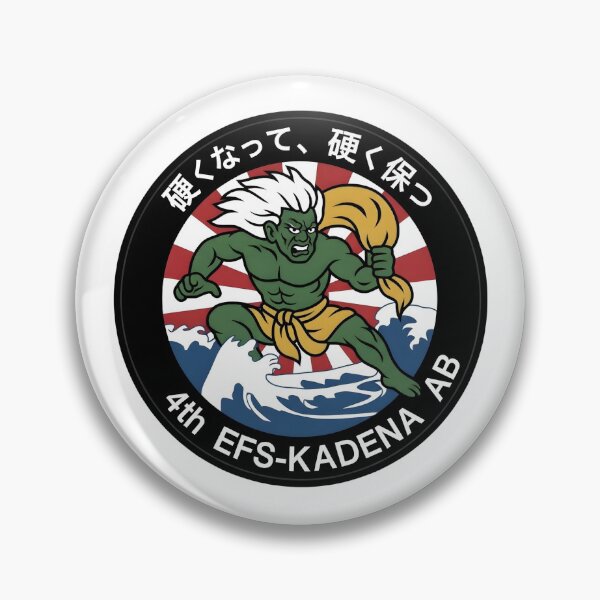 Item preview, USAF 4th Expeditionary Fighter Squadron Kadena Air Base Patch designed and sold by CharlieDesings.