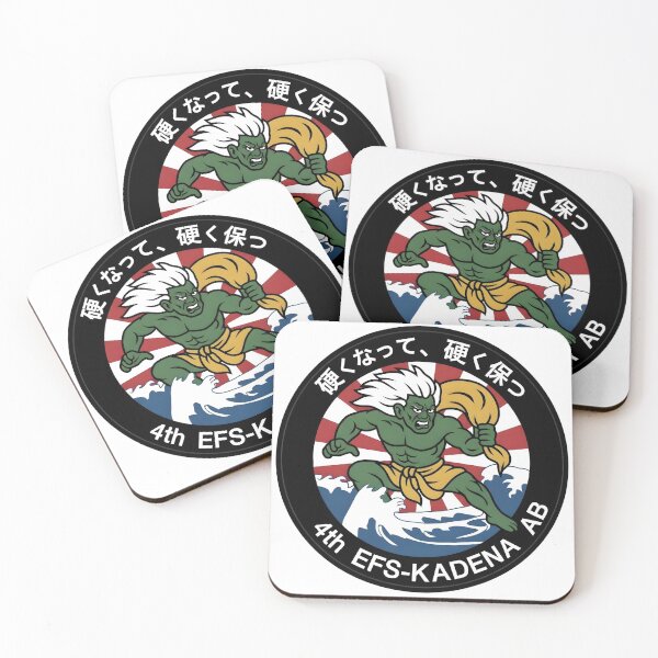Item preview, USAF 4th Expeditionary Fighter Squadron Kadena Air Base Patch designed and sold by CharlieDesings.