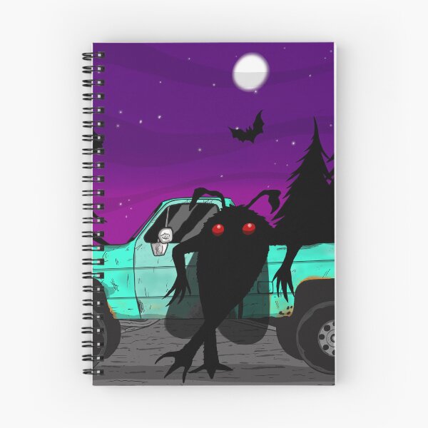 Item preview, Mothman by the Old Truck | Appalachian Cryptid Night | Original Monster Art designed and sold by Let There Be Art Studio.