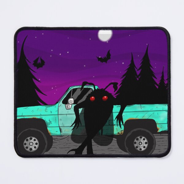 Item preview, Mothman by the Old Truck | Appalachian Cryptid Night | Original Monster Art designed and sold by Let There Be Art Studio.