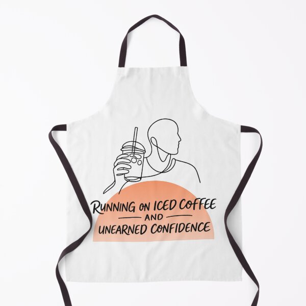 Item preview, Funny Sports & Gym Quote - Iced Coffee and Unearned Confidence designed and sold by RunningWhiskers.