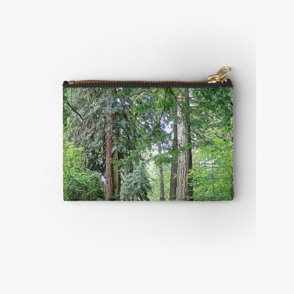 Item preview, Lush Woodland Path Through Ancient Tall Trees designed and sold by pinkal.
