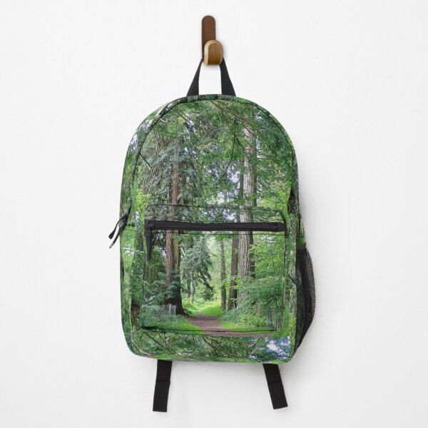 Item preview, Lush Woodland Path Through Ancient Tall Trees designed and sold by pinkal.