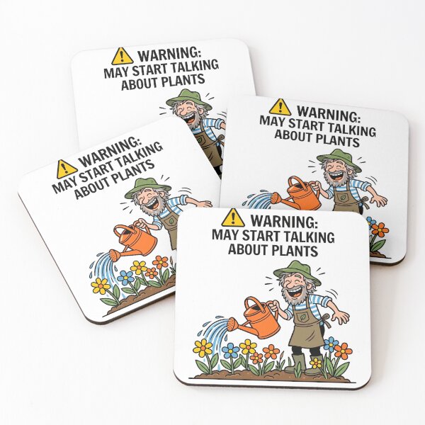 Item preview, Warning May Start Talking About Plants - Funny Male Gardener Illustration designed and sold by Sekla-Studio.