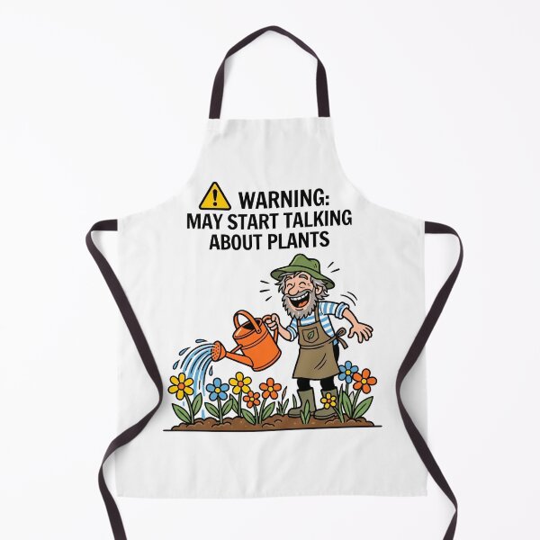 Item preview, Warning May Start Talking About Plants - Funny Male Gardener Illustration designed and sold by Sekla-Studio.