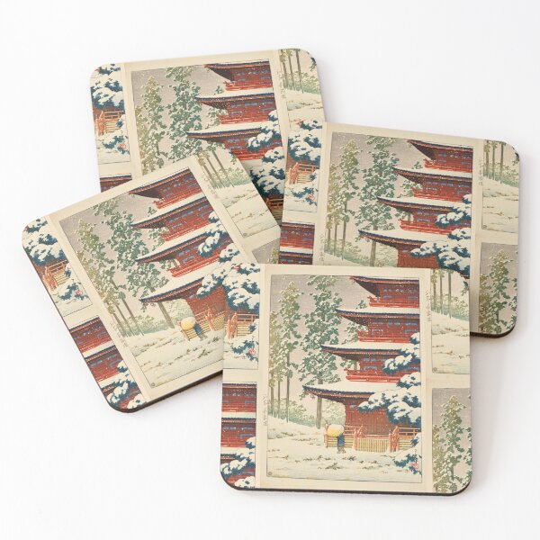 Item preview, Saisho-in Temple, Hirosaki by Hasui Kawase | Japanese Temple Poster | Japandi Spiritual Wall Art designed and sold by artofuniverse.