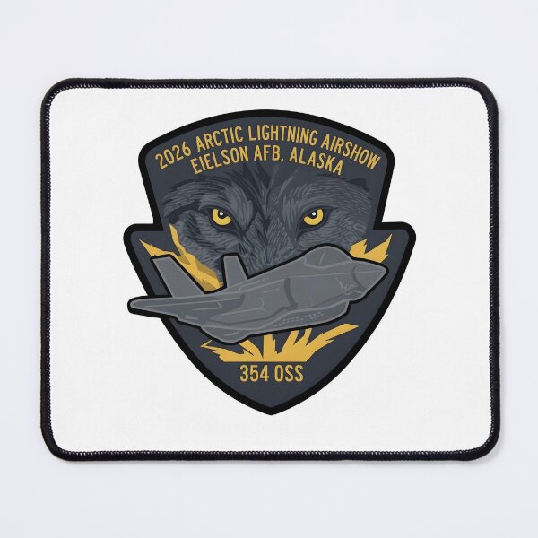 Item preview, USAF 2026 Arctic Lightning Airshow Eielson AFB 354 OSS Patch designed and sold by CharlieDesings.