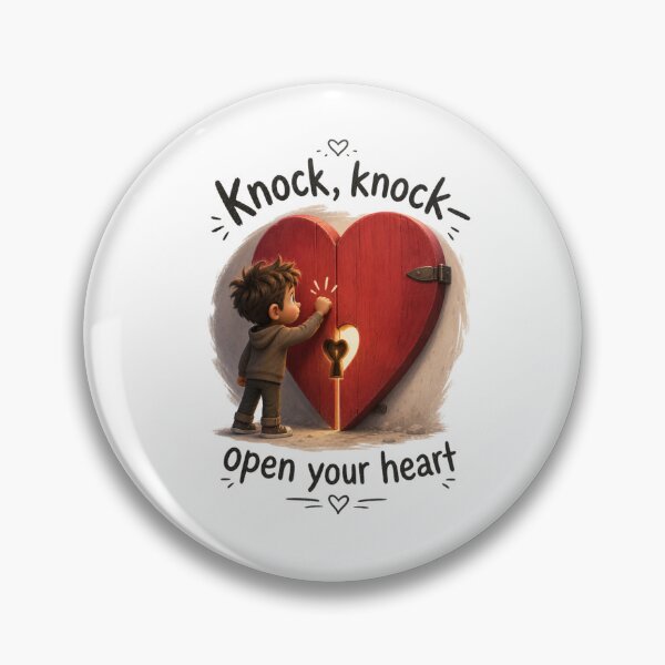 Item preview, Knock, knock—open your heart  designed and sold by DreamPrintForge.