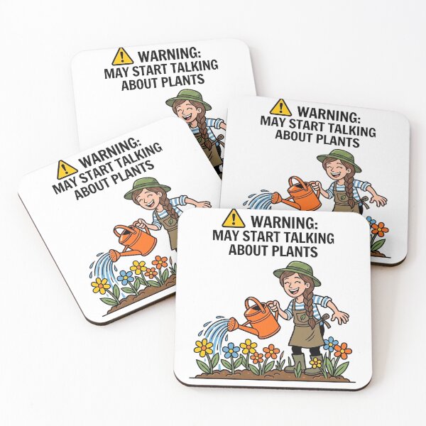 Item preview, Warning May Start Talking About Plants - Funny Female Gardener Illustration designed and sold by Sekla-Studio.