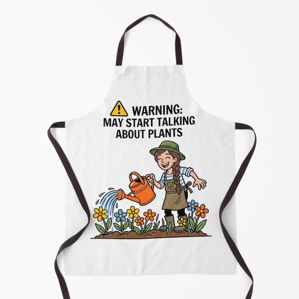 Item preview, Warning May Start Talking About Plants - Funny Female Gardener Illustration designed and sold by Sekla-Studio.