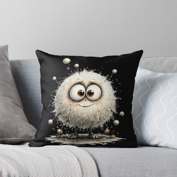 Item preview, Cute Fluffy White Monster designed and sold by Teeny Quities.