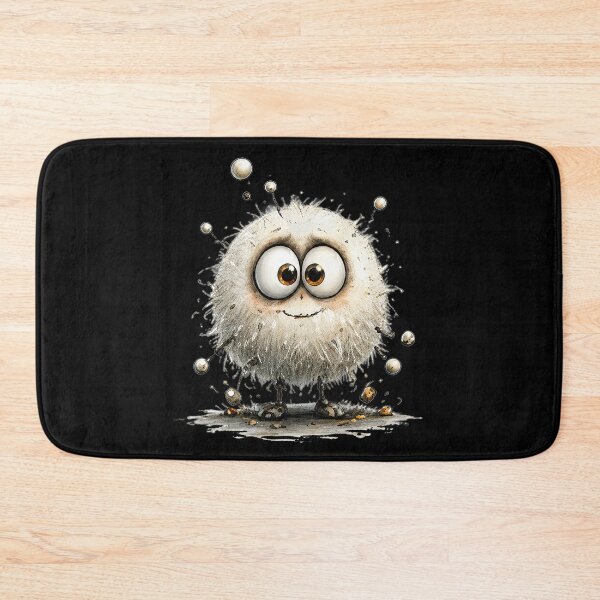 Item preview, Cute Fluffy White Monster designed and sold by Teeny Quities.