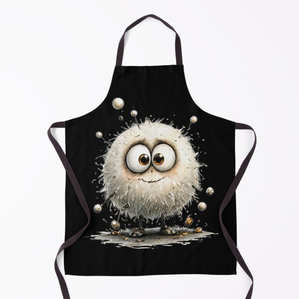 Item preview, Cute Fluffy White Monster designed and sold by Teeny Quities.
