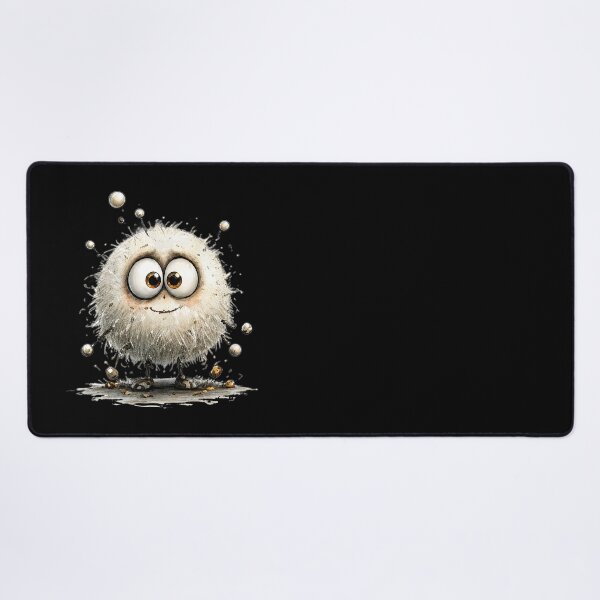 Item preview, Cute Fluffy White Monster designed and sold by Teeny Quities.