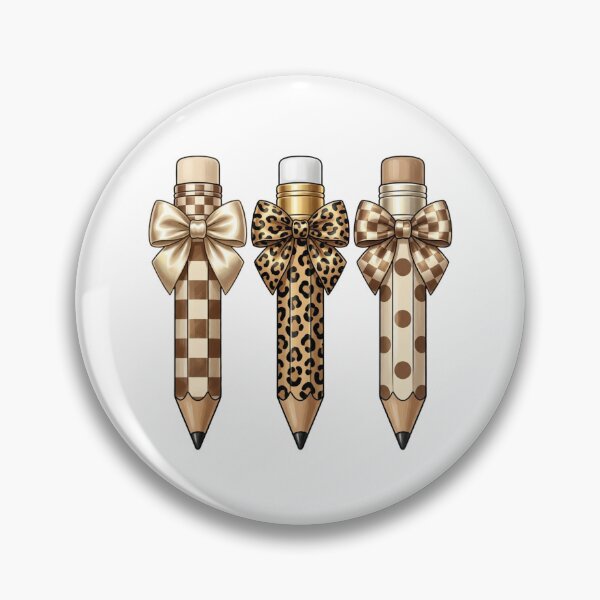 Item preview, Neutral Leopard And Checkerboard Teacher Pencil Aesthetic Back To School designed and sold by raedattia.