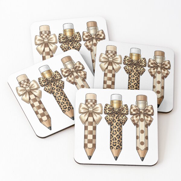 Item preview, Neutral Leopard And Checkerboard Teacher Pencil Aesthetic Back To School designed and sold by raedattia.