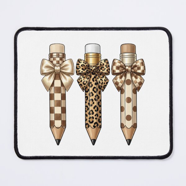 Item preview, Neutral Leopard And Checkerboard Teacher Pencil Aesthetic Back To School designed and sold by raedattia.