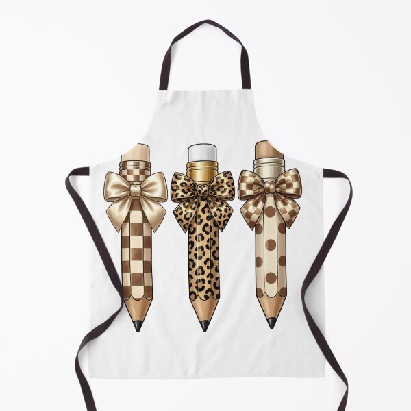 Item preview, Neutral Leopard And Checkerboard Teacher Pencil Aesthetic Back To School designed and sold by raedattia.