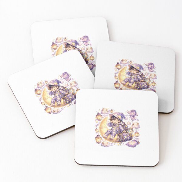 Item preview, Moon Pillow Traveler Sticker designed and sold by blossomfun.