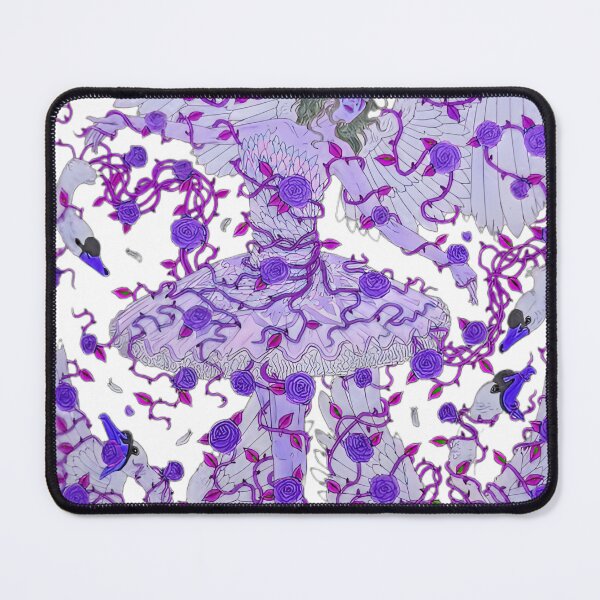 Item preview, Gothic Ballerina Purple Rose Swan Fantasy Art designed and sold by anapldv.