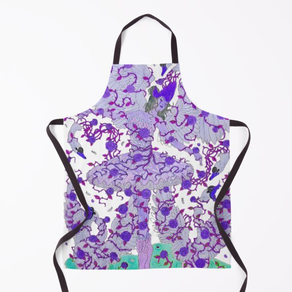 Item preview, Gothic Ballerina Purple Rose Swan Fantasy Art designed and sold by anapldv.