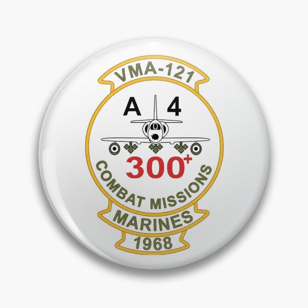 Item preview, USMC VMA-121 Green Knights A-4 Skyhawk 300+ Combat Missions 1968 Patch designed and sold by CharlieDesings.