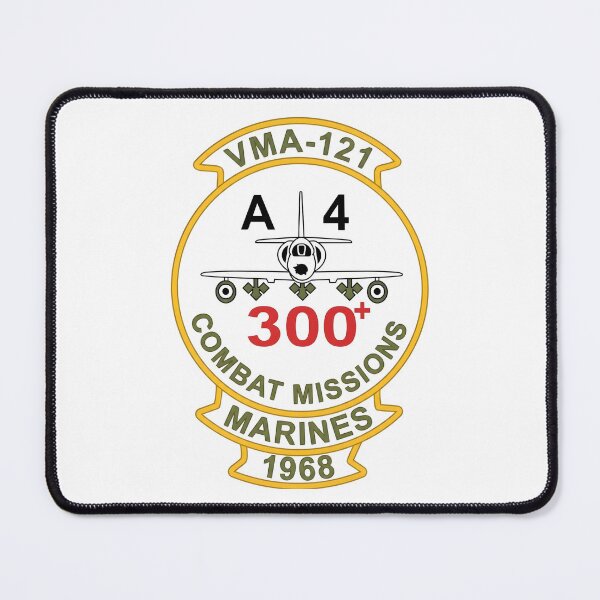 Item preview, USMC VMA-121 Green Knights A-4 Skyhawk 300+ Combat Missions 1968 Patch designed and sold by CharlieDesings.