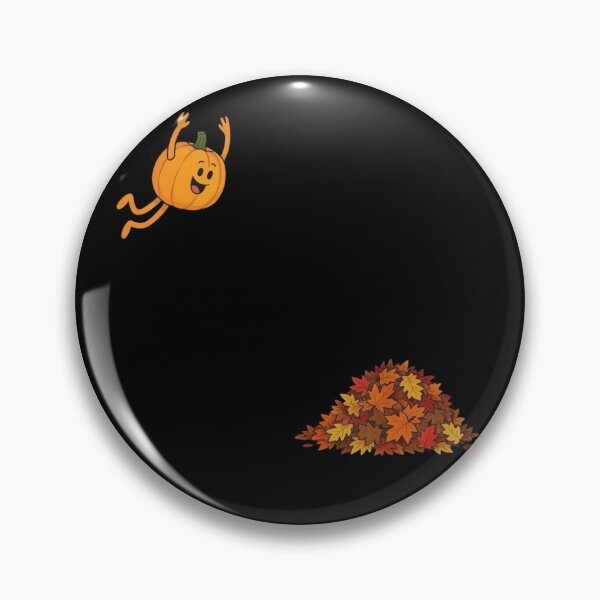 Item preview, Cute Happy Pumpkin Jumping Into Fall Autumn Leaves designed and sold by haitrieuic96.