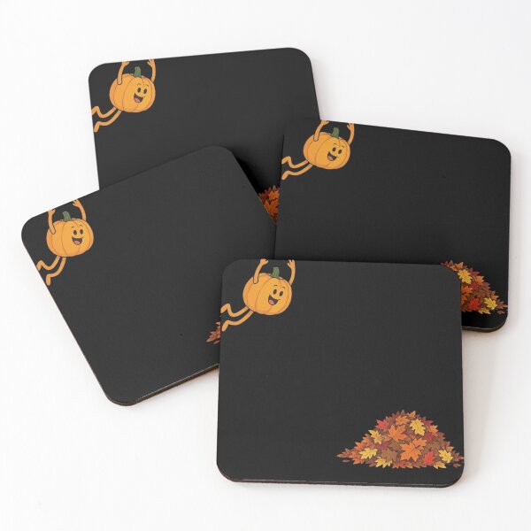 Item preview, Cute Happy Pumpkin Jumping Into Fall Autumn Leaves designed and sold by haitrieuic96.