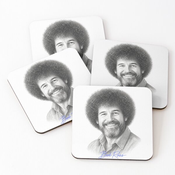 Item preview, Bob Ross Vintage Graphite Portrait Pencil Sketch designed and sold by karamram.