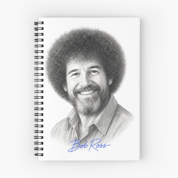 Item preview, Bob Ross Vintage Graphite Portrait Pencil Sketch designed and sold by karamram.