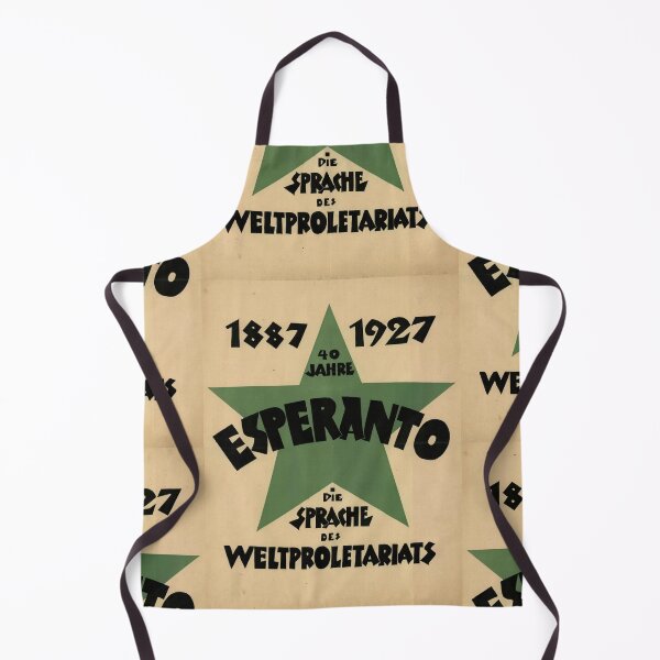 Item preview, Vintage Esperanto Poster | 40th Anniversary Art Print | 1927 Bauhaus Style | Green Star Design | Socialist Movement Decor designed and sold by artofuniverse.