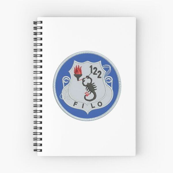 Item preview, USAF 122nd Fighter Wing "FILO" Black Scorpion Heraldic Crest Patch designed and sold by CharlieDesings.