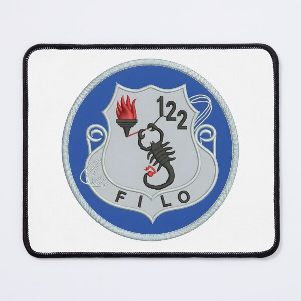 Item preview, USAF 122nd Fighter Wing "FILO" Black Scorpion Heraldic Crest Patch designed and sold by CharlieDesings.