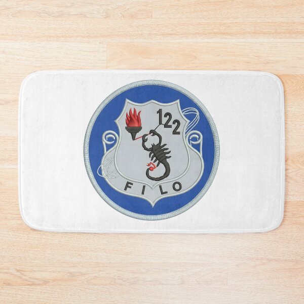 Item preview, USAF 122nd Fighter Wing "FILO" Black Scorpion Heraldic Crest Patch designed and sold by CharlieDesings.