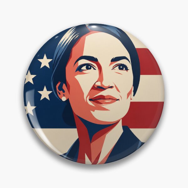 Item preview, Alexandria Ocasio-Cortez 2028 Poster | AOC Campaign Art | Patriotic USA Election Vintage Style designed and sold by FHdesigns.