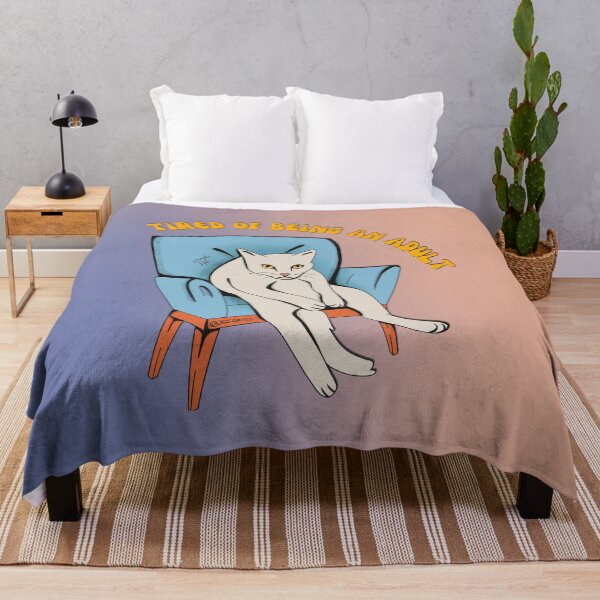Item preview, Tired of Being an Adult | Grumpy Cat Funny Illustration designed and sold by StudioNunih.
