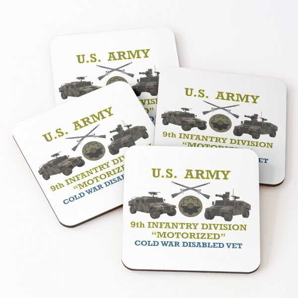 Item preview, U.S. ARMY  9th Infantry Division COLD WAR DISABLED VET designed and sold by Code7c.