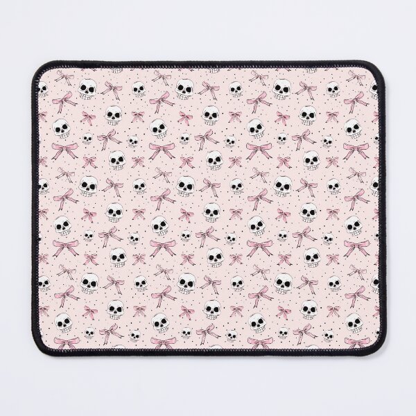 Item preview, Pink and Black Skulls and Bows Halloween Pattern  designed and sold by LouieVanille.