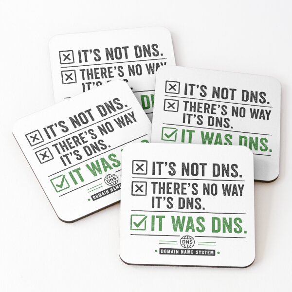 Item preview, It Was DNS Funny Sysadmin Design designed and sold by Mosslume Studio.