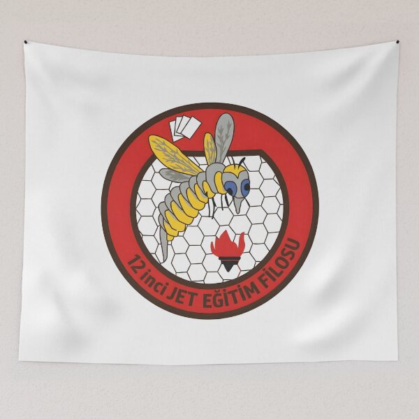 Item preview, Turkish Air Force 121st Jet Training Squadron "Arılar" Patch designed and sold by CharlieDesings.