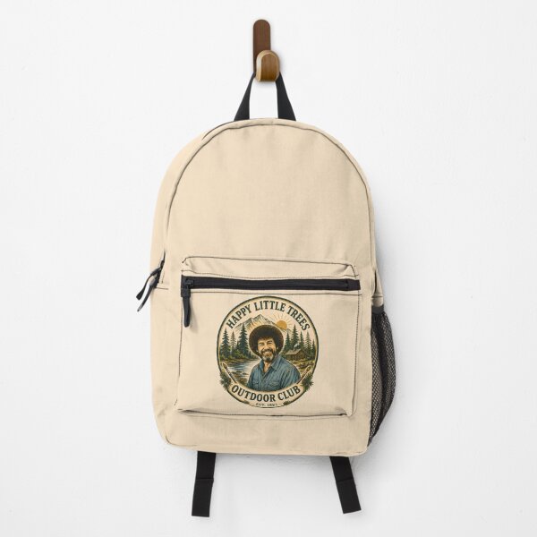 Item preview, Bob Ross Happy Little Trees Vintage Outdoor Club Badge designed and sold by karamram.