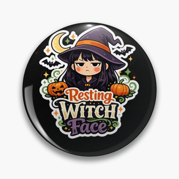 Item preview, Resting Witch Face designed and sold by RetroPlus.