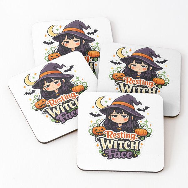 Item preview, Resting Witch Face designed and sold by RetroPlus.