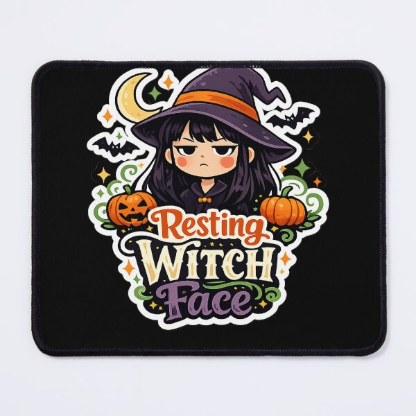 Item preview, Resting Witch Face designed and sold by RetroPlus.
