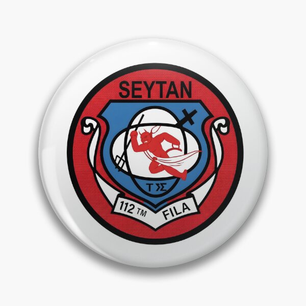 Item preview, Turkish Air Force 112th Fighter Squadron "Şeytan" Patch designed and sold by CharlieDesings.