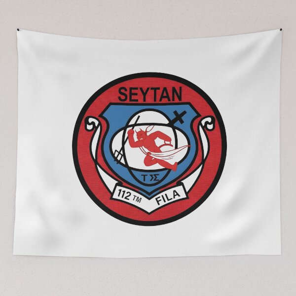 Item preview, Turkish Air Force 112th Fighter Squadron "Şeytan" Patch designed and sold by CharlieDesings.